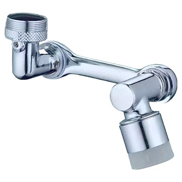 1080度銅雙膜無死角萬向水龍頭 雙出水模式  9.5 x 3 x 2.5cm  1個