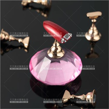 鑽石水晶甲片托-單組(不挑色)[69993]指甲彩繪展示甲片