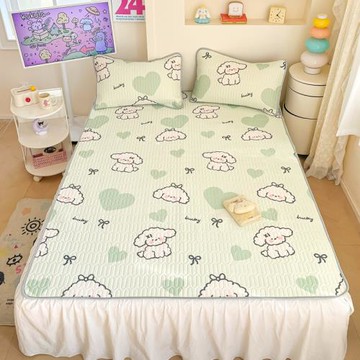 2025新款小阪涼感絲涼席三件套