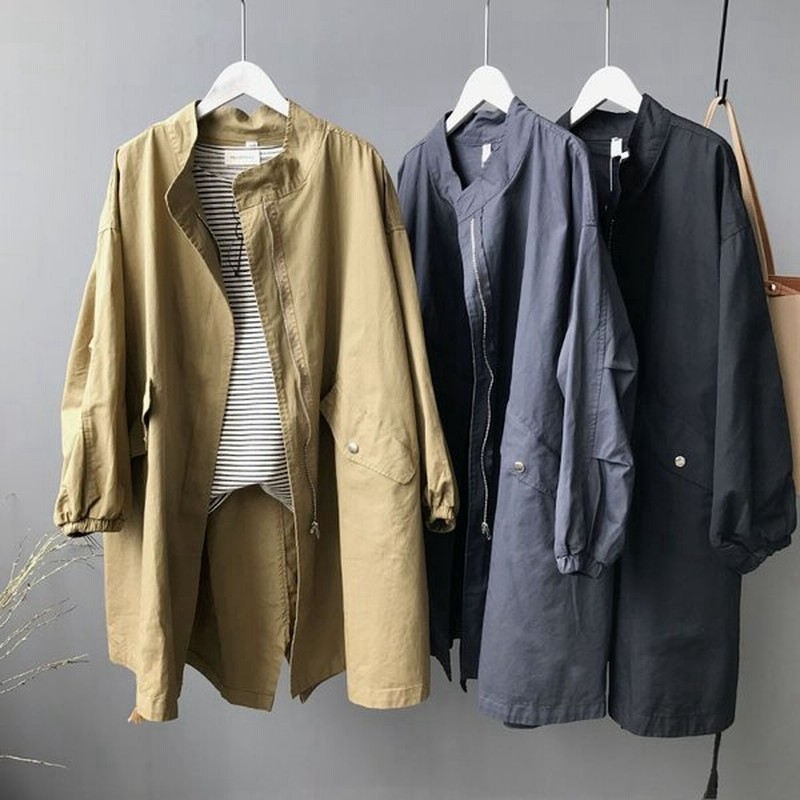 モッズコート レディース 大きいサイズ スタンドカラー コート スプリングコートミリタリーコート 春アウター Gms01 通販 Lineポイント最大get Lineショッピング