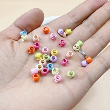 懶貓手作✨ 【10個裝】合金烤漆彩色四通圓珠散珠手作DIY串珠材料飾品配件 DIY配件 手作材料