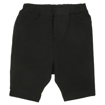 akachan honpo - 5分經典褲 耐摩擦-黑色