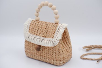 草編袋、水葫蘆編織袋、手提包 草編袋編織袋 柳條袋