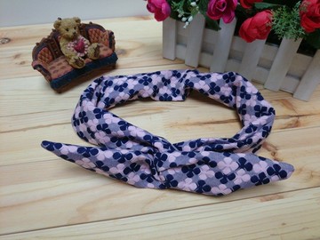 雙色幸運草 軟管鋁線 髮帶   *SK*