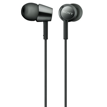 SONY 索尼 入耳式耳機 9mm驅動單體  MDR-EX155  黑色