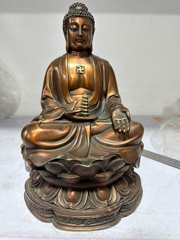 祥獅銅藥師佛重2.9公斤