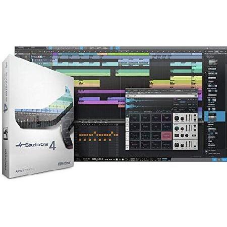 PreSonus AudioBox 96 Audio Interface Bundle with Studio One Artist Software Pack with Mackie CR3 Pair Studio Monitors and 4” Instrument Cable and M