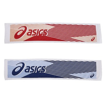 ASICS  亞瑟士 緹花運動毛巾 長形 22 x 100cm 吸濕 排汗 慢跑 網球 籃球 3033B757【樂買網】