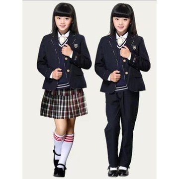 南寧市新希望校服小學女生西裝外套正裝制服冬制長褲格子短裙套裝