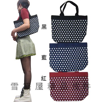 ~雪黛屋~Lian 手提肩背台灣製造購物手提簡單上學書包以外放置教具雨衣雨傘便當防水尼龍布可放A4資料夾中容量#6394