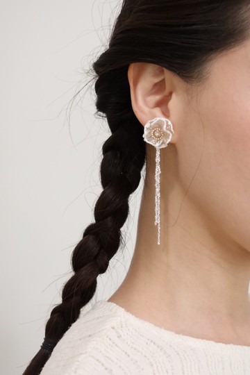 傲雪之姿耳環\華麗款 925銀針 耳夾 夾式耳環 婚禮飾品 純銀 禮物