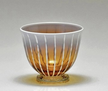 HOTTO-G 耐熱虹彩清酒玻璃杯 / 琥珀色