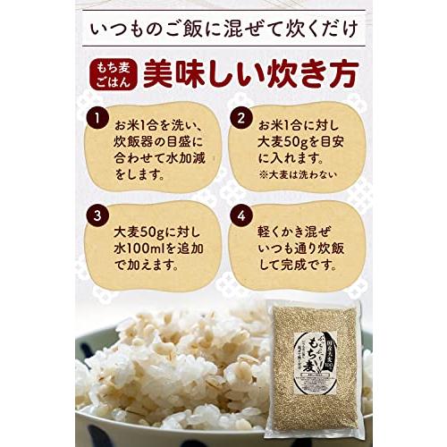 もち麦 国産 1kg 国産大麦100％ こだわりの美味しさ 無添加 食物繊維が豊富 ぷちぷちもちもち食感 いつものご飯に混ぜて炊くだけ