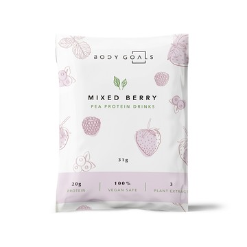 [Body Goals] 豌豆蛋白飲31g/包 多口味(全素)-繽紛野莓