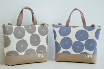 兩用公事包 紅豆麵包灰/ 藍紫