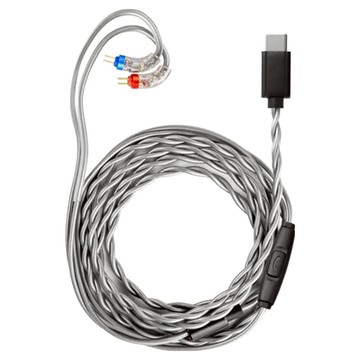 FIIO 飛傲 Type-C轉CIEM耳機升級線  1條  銀色  LS-TC1