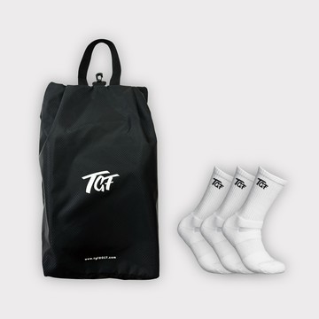 【68折】TGF 蝦皮熱銷官網限定優惠組 - TGF 防潑水鞋袋 x1 + TGF 抗衝擊機能襪 x3
