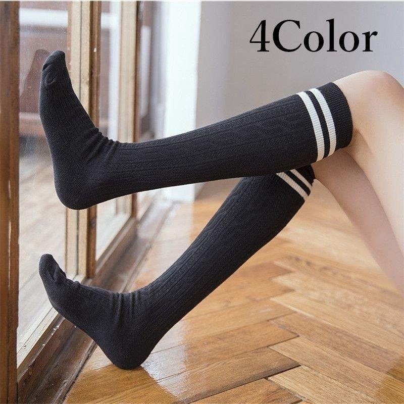 靴下 ハイソックス ロングソックス レディース ファッション 2本ライン カジュアル お出かけ 制服 通販 Lineポイント最大get Lineショッピング