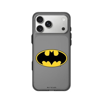 iPhone 17 Pro Max Clear (相機按鈕) 酷墨灰 - Batman 蝙蝠俠 - 經典蝙蝠俠Logo
