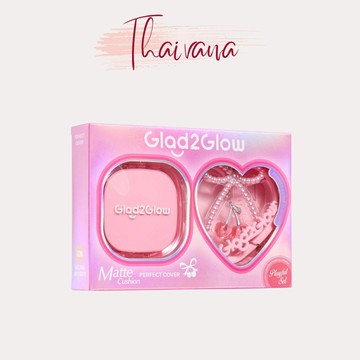 Thaivana🇹🇭Glad2Glow 完美小粉盒氣墊粉餅 限定吊飾版 遮瑕控油 持久服貼 油肌混合肌適用 11g
