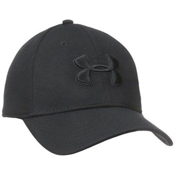 Under Armour 2019男時尚標誌刺繡Blitz全黑色棒球帽