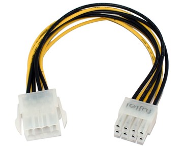 8pin公-母主機板用電源延長線20公分