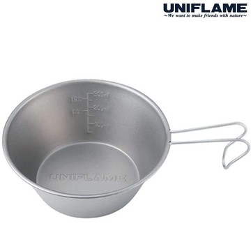 UNIFLAME 鈦提耳碗/登山杯碗/鈦杯 300ml U668634 日本製