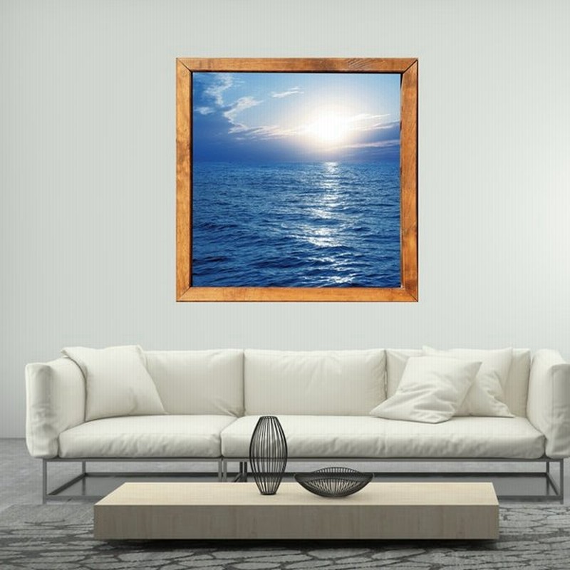 ウォールステッカー インテリア 雑貨 模様替え シール ステッカー 3d 写真 フレーム イラスト 海 オーシャン 日の出 部屋 おしゃれ Diy リ 通販 Lineポイント最大0 5 Get Lineショッピング