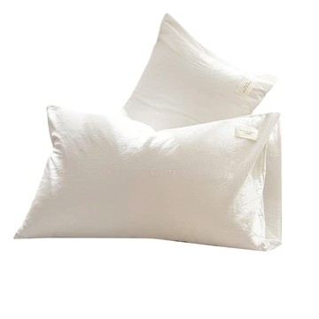 甜蜜商店 現代純棉信封式枕頭套  2個  48 x 74 cm  白色