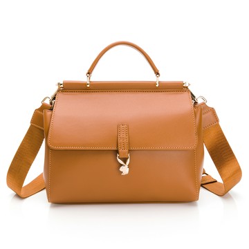 ✨喜迎新年 - 秒殺5折｜PLAYBOY 雙開手提包附長背帶 Symmetrical系列 - 咖色(541-3801-60-7)