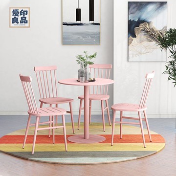 免運 戶外桌椅 庭院桌椅組合 戶外陽臺鐵藝休閑桌椅組合商用奶茶店咖啡廳客廳溫莎椅三件套簡約工廠直銷 可開發票 售後保障 全館八折 5yy815