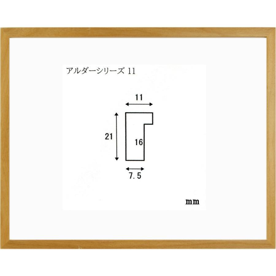 正方形の額縁 木製フレーム アルダー11 200角 （ 20角 ）サイズ 通販