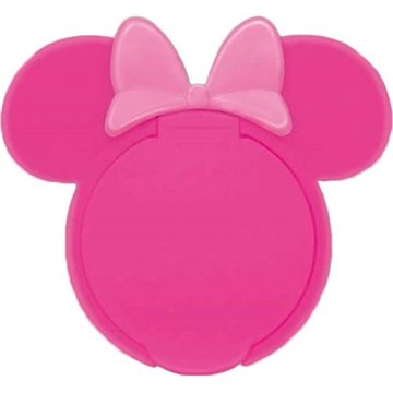 日本 迪士尼 Disney 米妮重覆黏貼濕紙巾專用盒蓋/濕巾蓋-桃粉