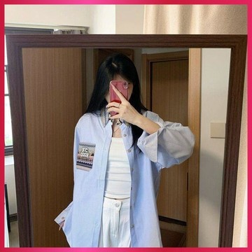 『ATC』秋季薄外套女青春靚麗紋長袖襯衫春秋季上衣2026新款寬鬆設計感小衆襯衣外套