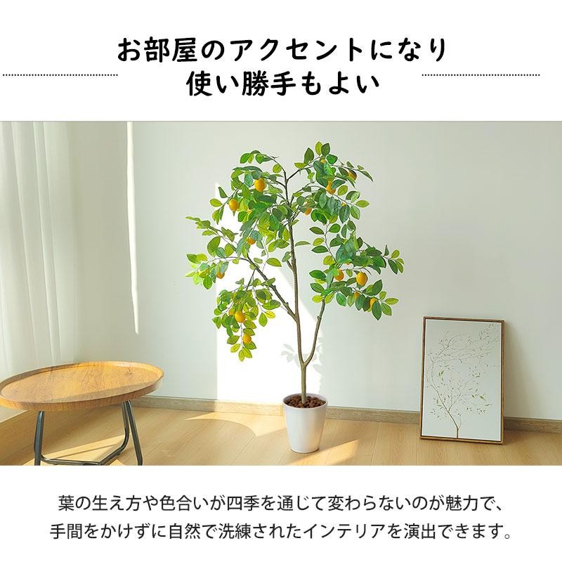 RAKU フェイクグリーン 人工観葉植物 人工観葉樹 造花 レモン 鉢付