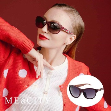 【SUNS】ME&CITY 時尚義式多彩紋樣太陽眼鏡 抗UV(ME 120005 E441)