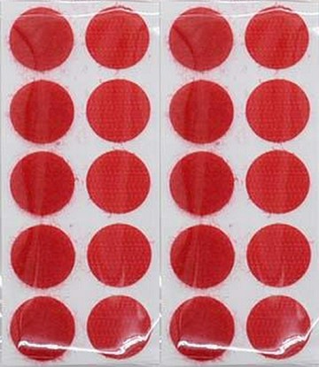 【文具通】LIH WEI 力韋 圓形 造型 粘扣帶 黏扣帶 魔鬼氈 魔鬼沾 子母扣 約直徑約2cm 紅色 E1130025【APP滿額下單10%點數(單一帳號最高1000點)】4/30止