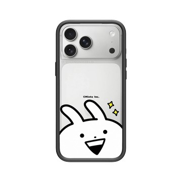iPhone 17 Pro Max Mod NX -邊框背蓋組合 (相機按鈕) 黑 - Usagyuuun 小突兔 - 炙熱的眼神