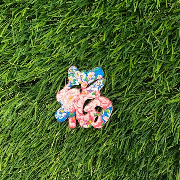 【花卉文字刺繡布貼】福