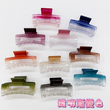 🌟台灣現貨🌟 韓國透明漸變色鏤空方形鯊魚夾 氣質優雅抓夾 洗澡必備盤髮夾 後腦勺簡約抓夾【臻飾美精品】