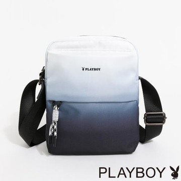 PLAYBOY - 直立斜背包  Gradient系列 - 藍色