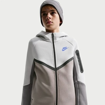 NIKE B NSW TCH FLC FZ - PD 中大童 連帽外套 HV5867025