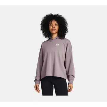 Under Armour 女 Rival Terry OS 連帽長袖套頭衫 1382736-015