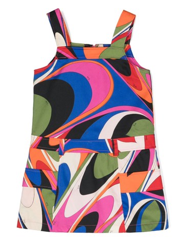 PUCCI Junior - abstract-print cotton dress - kids - Cotton - 10 - Pink