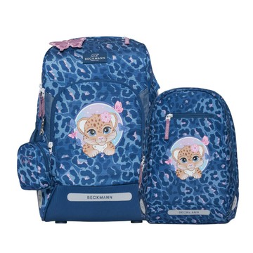 【毒】Beckmann AIR FLX 擴充護脊書包20~25L+Gym 12L輕便後背包 - 夢幻小獵豹