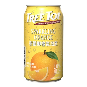 Tree top 柳橙氣泡飲_320ML_鋁罐x24 箱購