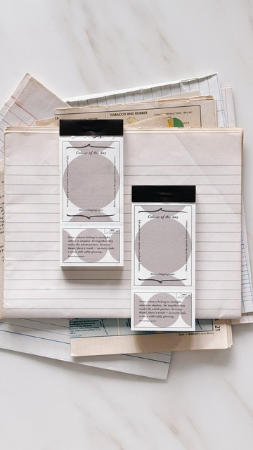 Colour of the day・便簽本 / memo