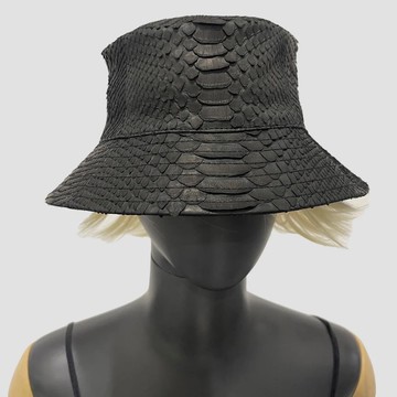 蛇紋帽 蟒蛇皮帽 真皮蛇紋帽