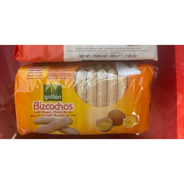 西班牙🇪🇸 gullon 穀優 Bizcochos 手指餅乾 (海綿蛋糕)200g, 1包 提拉米蘇手指餅乾