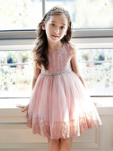 女童連身裙超洋氣公主裙兒童裙子2019新款夏裝小女孩蕾絲夏季紗裙歐歐流行館